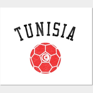 Tunisia Soccer Team Heritage Flag Posters and Art